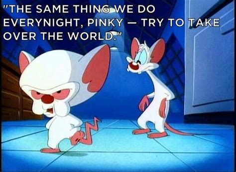 The brain pinky and the brain quote brains quote, make me laugh, little people. 25 best images about Pinky and The Brain on Pinterest | Night, Studios and Cartoon