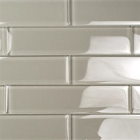 Ivy Hill Tile Contempo Gray 2 In X 8 In X 8mm Polished Glass Floor