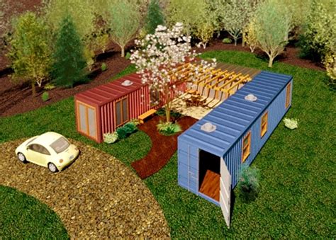 A Simple Design For A Two Container Home With A Courtyard By Bommer