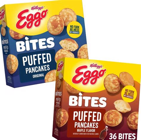 Kelloggs New Eggo Puffed Pancake Bites