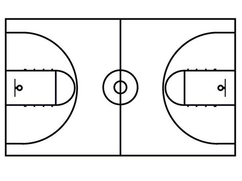 Basketball Court Free Basketball Templates Printable