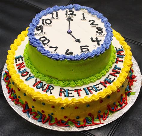 Love Dem Goodies: RETIREMENT CLOCK CAKE