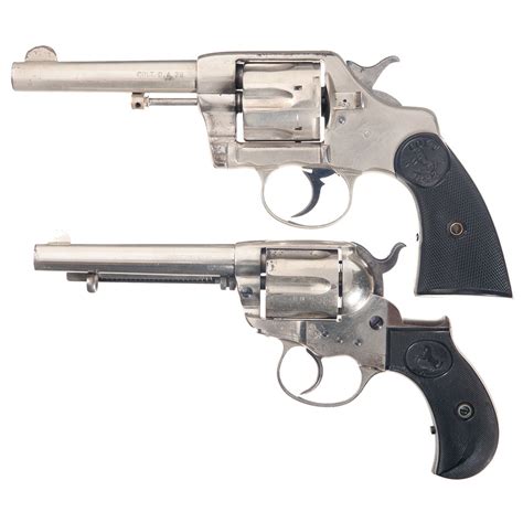 Two Colt Double Action Revolvers A Colt Model 1895