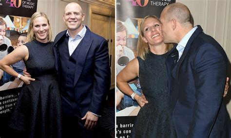 Zara Phillips Kisses Mike Tindall At Six Nations Rugby Dinner In London