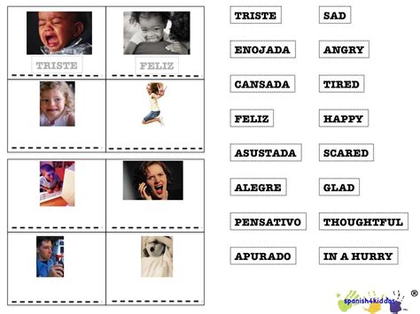 My Feelings Bingo Game Spanish Kiddos Educational Resources