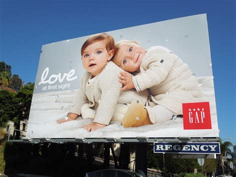 While love at first sight might not be real, you can still fall for someone pretty fast: Daily Billboard: Baby Gap Love at first sight billboards ...