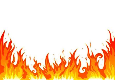 An Image Of Fire Flames On A White Background