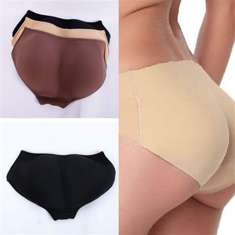 Women Soft Seamless Sexy Enhancer Hip Up Briefs Panties Knickers Buttock Backside Silicone Bum