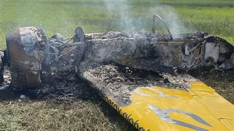 miracle pilot survives after plane crash lands and bursts into flames in ireland