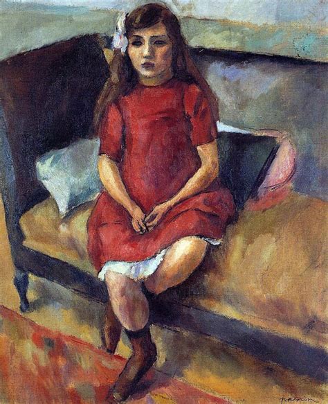 Jules Pascin Young Girl In Red Oil Painting Oil Paintings For Sale