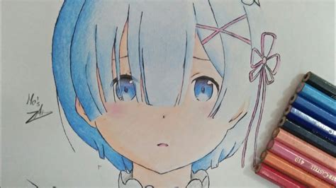 Speed Drawing Rem Rezero Anime Drawing Animedrawing Howto