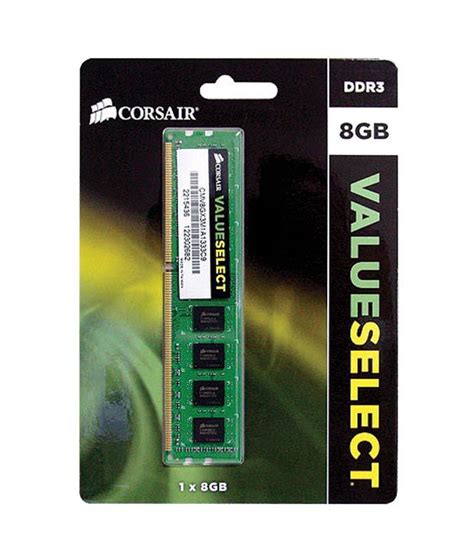 1 part of the total system memory (ram) is used for graphics/video. Corsair DDR3 8GB Desktop RAM (CMV8GX3M1A1333C9) - Buy ...