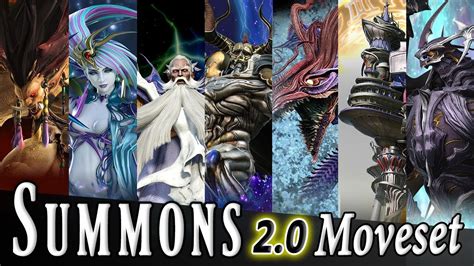 Summons 20 Rework Moveset Detail Dissidia Final Fantasy Nt