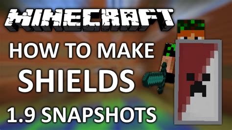 How To Make Shields Minecraft 19 Snapshot Youtube