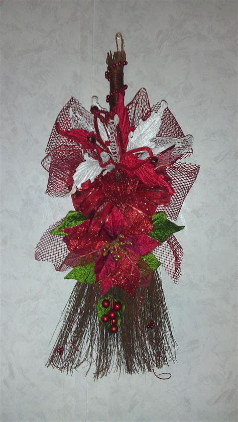 Christmas Cinnamon Broom With Peppermint Or Cinnamon Scent Holiday