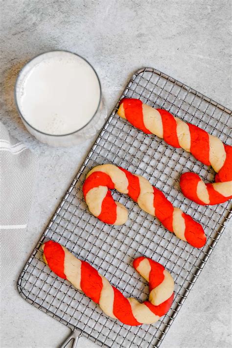 Candy Cane Cookies Recipe Easy Peppermint Christmas Cookies