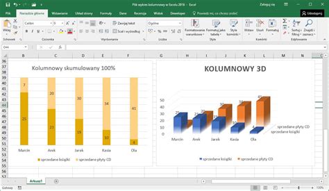 Jak zrobić wykres kolumnowy w Excelu Jak zrobić w Excelu