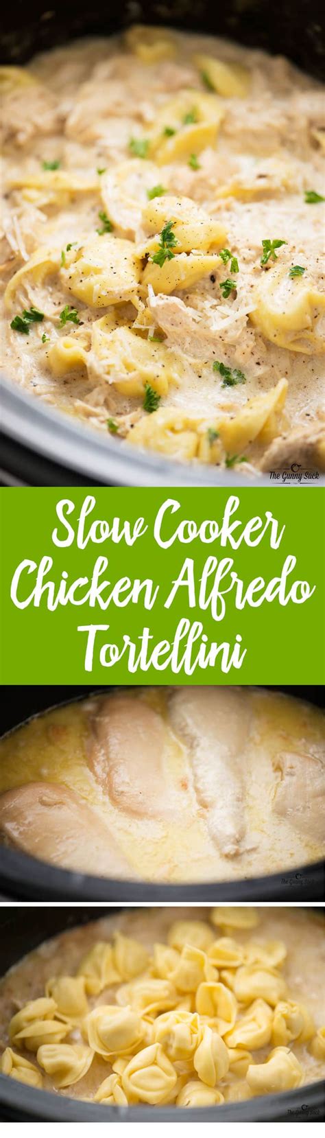 Slow Cooker Chicken Alfredo Tortellini The Gunny Sack