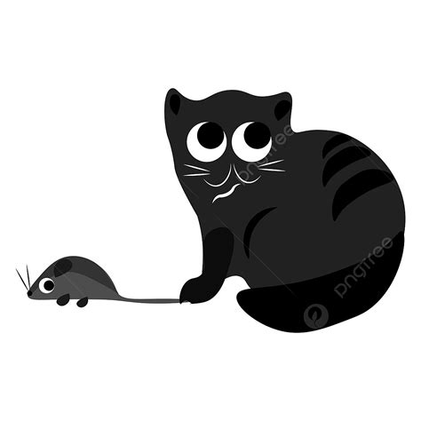 Cat Mouse Clipart Png Images Cat And Mouse Vector Or Color