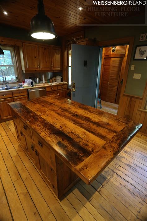 Reclaimed Wood Kitchen Island Hd Threshing Floor Furniture