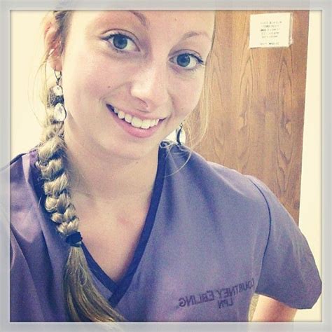 Courtney Just Got New Work Scrubs The Lpn Team Will Be Sporting Purple At Her Hospital Looking