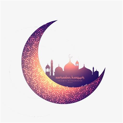 Creative Moon And Glowing Mosque Poster Ramadhan Ramadan Images