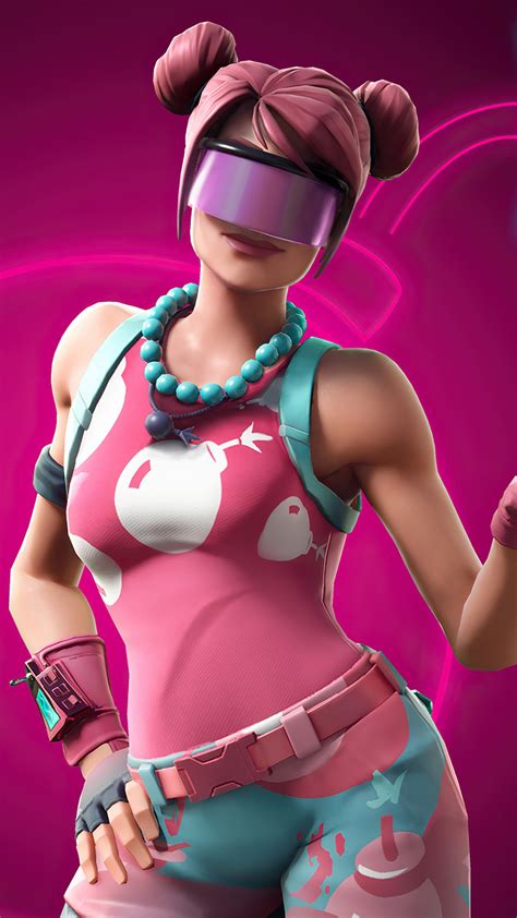 1080x1920 Fortnite Candy Commando Bubble Bomber Outfit 4k Iphone 76s6 Plus Pixel Xl One Plus