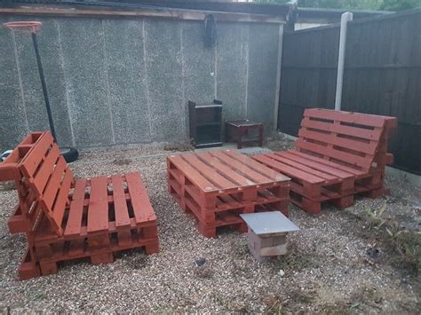 Can be used as either. Used pallet garden furniture | in Kingsbury, London | Gumtree