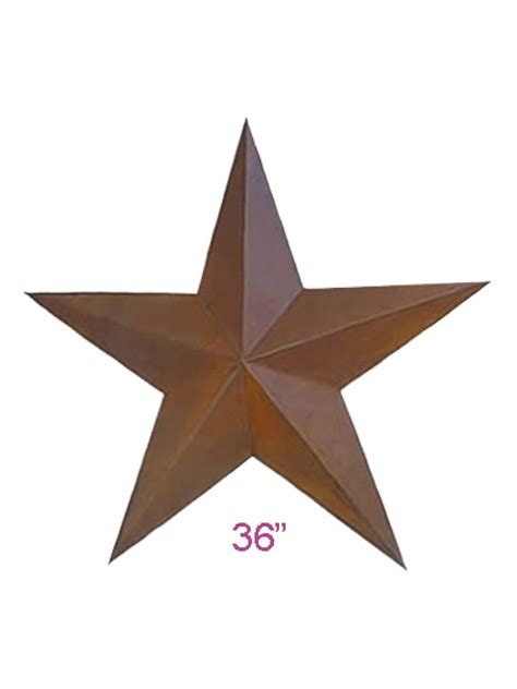 Rustic Barn Star 36 101 36 X 6 Pcs