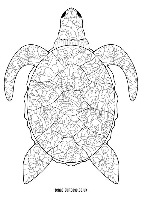 Https://favs.pics/coloring Page/adult Mermaid Turtle Coloring Pages