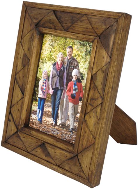 5 out of 5 stars. Rustic Triangular Teak Wood Picture Frame