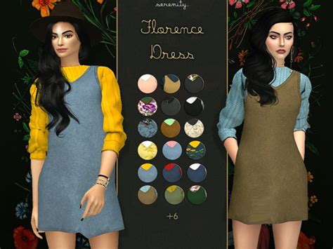 The Sims Resource Florence Dress By Serenity Cc • Sims 4 Downloads