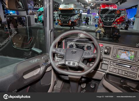New Scania Truck Interior Scania Truck Interior Stock Editorial