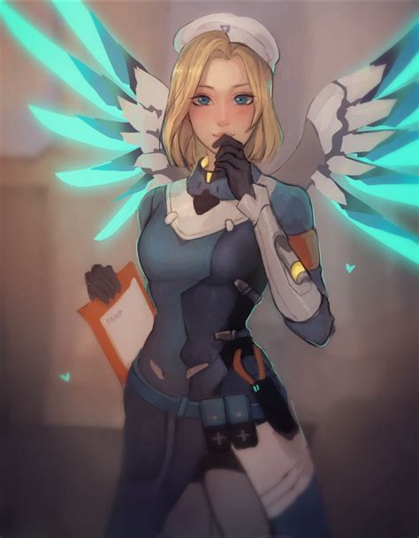 Mercy And Combat Medic Ziegler Overwatch And 1 More Drawn By Matilda