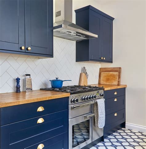 Blue Kitchen Inspiration From A Holland Street Kitchens Project In