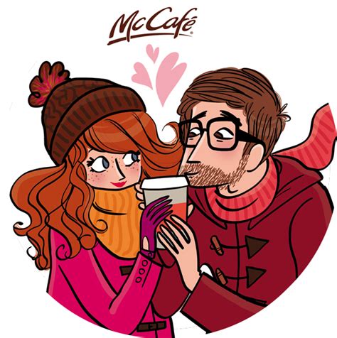 Book de l'illustratrice Magalie Foutrier. La Saint-Valentin chez Mac Café ! | Couple ...