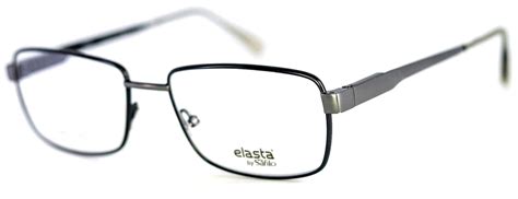 Elasta By Safilo E 3102 N Riw Matte Gray Rectangle Eyeglasses 54 17 145 Italy Ebay