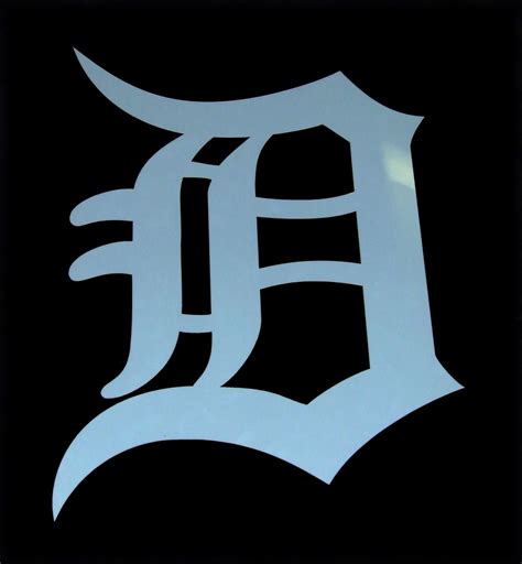 Hand Made Detroit Logo Mylar Stencil Laser Cut By Frontiernow