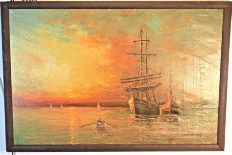 Unframed Oil On Canvas By W Vennekamp Realism Art Paintings For