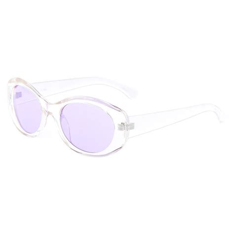 round mod sunglasses clear claire s