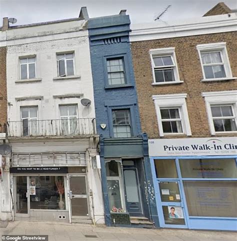 Londons Narrowest Home At Only 5ft 5in On Sale For Nearly £1m Having