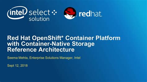 Red Hat Openshift Container Platform With Container Native Storage