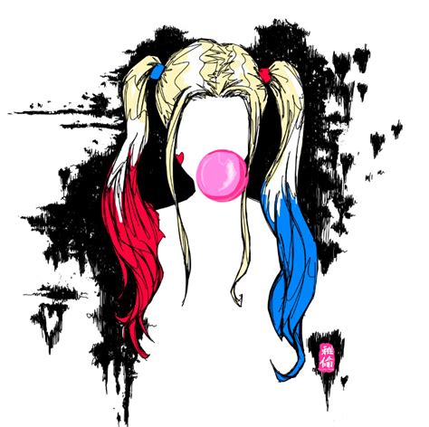 Artstation Harley Quinn Fan Art Hair Style