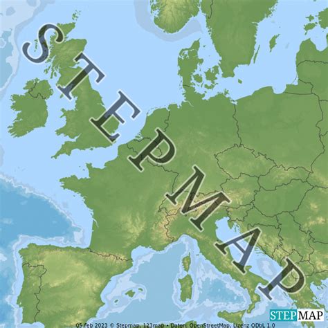 Stepmap Europe Countries Landkarte F R Europe Hot Sex Picture