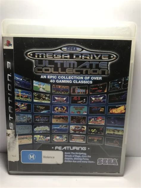 Sega Mega Drive Ultimate Collection Ps3 Game Complete Mint Disk 1301