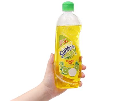 nuoc rua chen sunlight chanh 386ml nuoc rua bat van phong pham