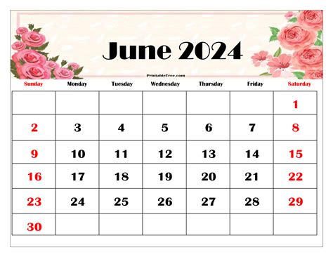 June Calendar 2024 Cute Eden Nessie