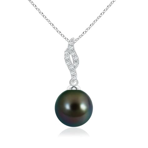 Tahitian Pearl Pendant With Flame Motif Angara