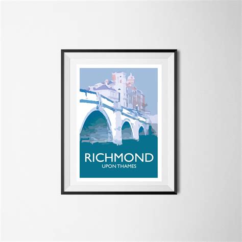 Richmond Upon Thames Blues Richmond A3 Print South West Etsy
