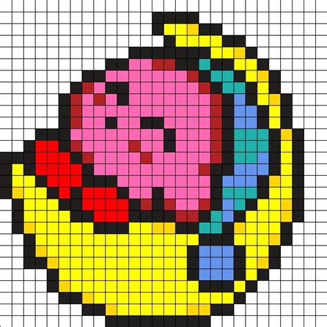 Kirby By Superev64 On Kandi Patterns Perler Beads Pixel Art Pixel